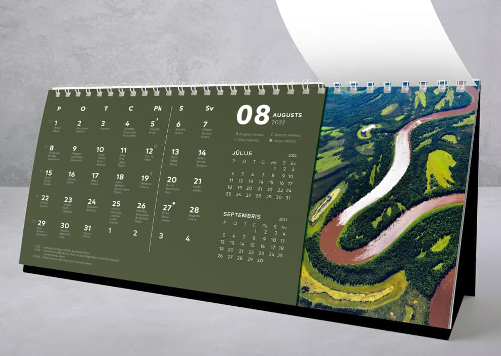 Dizaina kalendāru izgatavošana