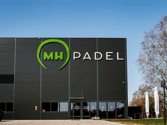 MH PADEL logo izgatavošana tenisa klubam