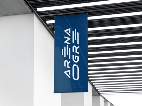 Arēna Ogre logo izstrāde