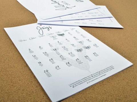 Dizaina kalendāru izgatavošana