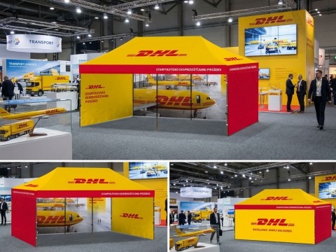 Pop up teltis ar apdruku