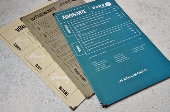 Ēdienkartes izgatavošana