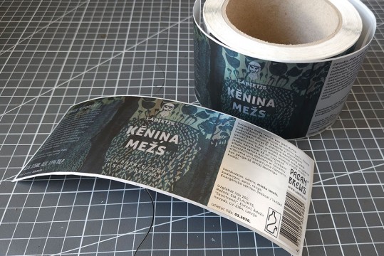 Etiķetes izgatavošana un druka