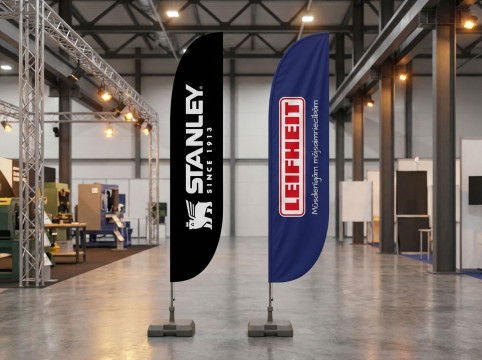 Reklāmas karogi, izgatavošana